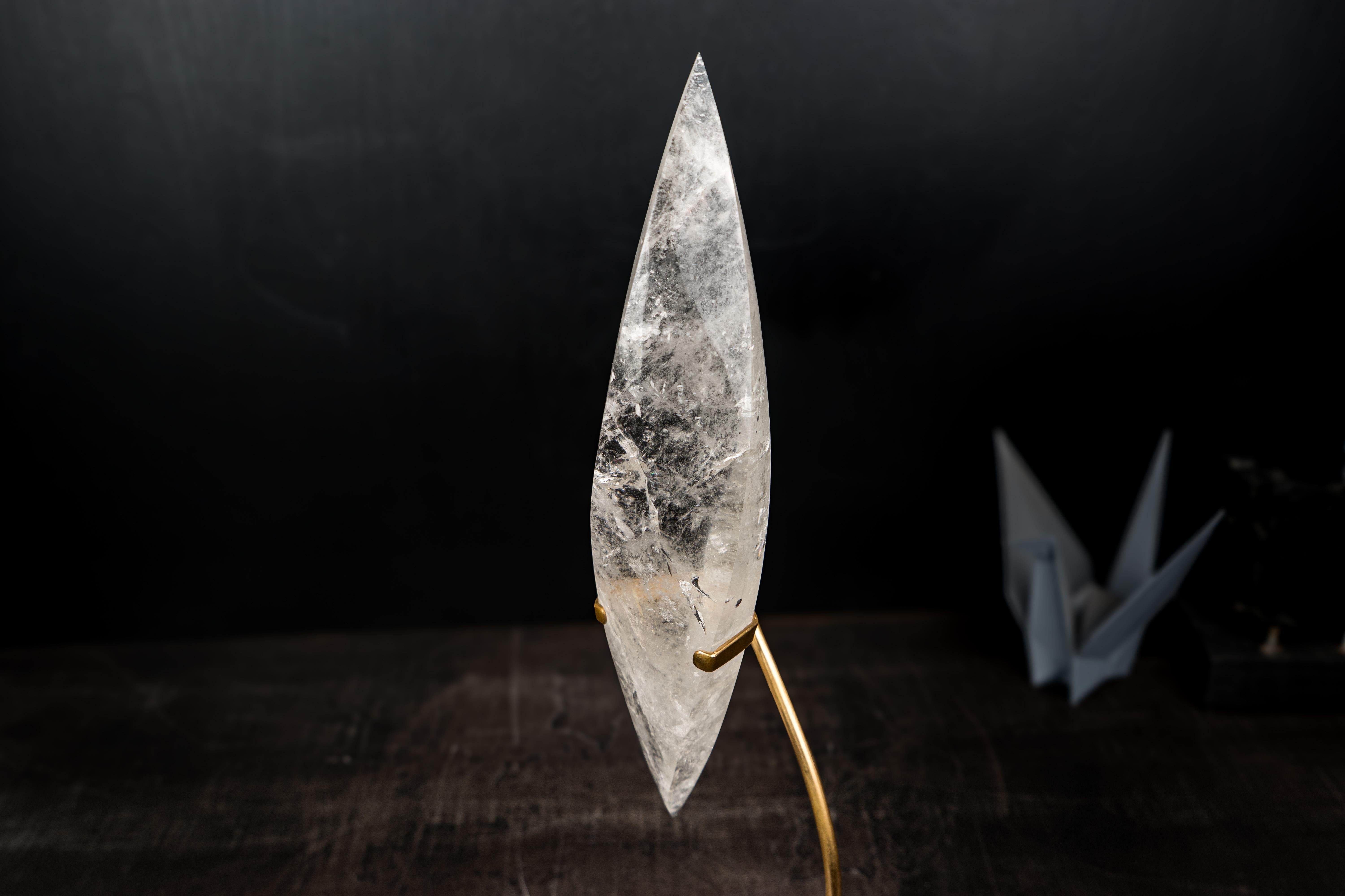 Clear Quartz Crystal Flame Sculpture in vendita 4