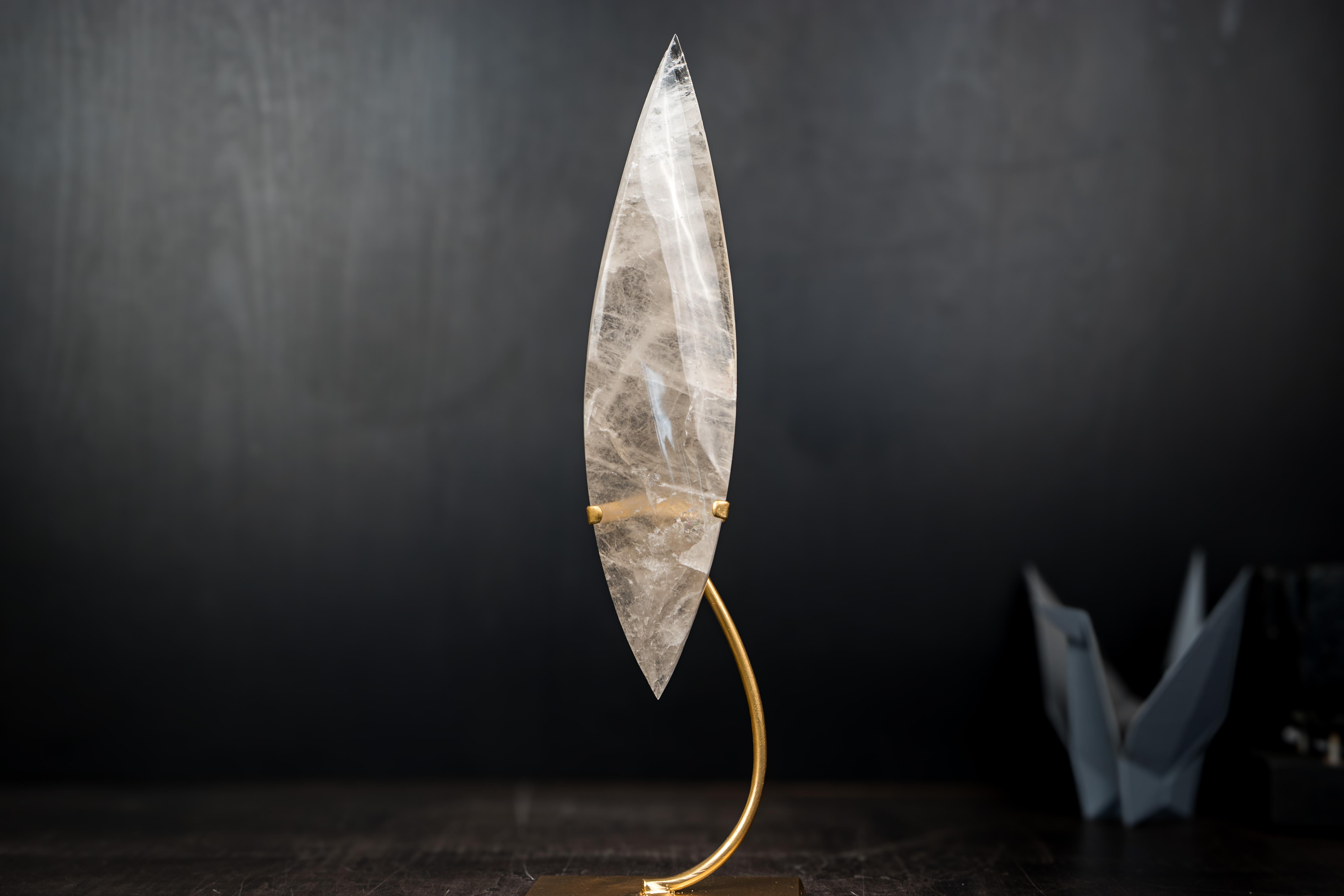 Clear Quartz Crystal Flame Sculpture in vendita 5