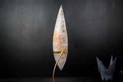 Clear Quartz Crystal Flame Sculpture