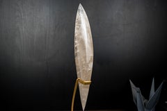 Clear Quartz Crystal Flame Sculpture