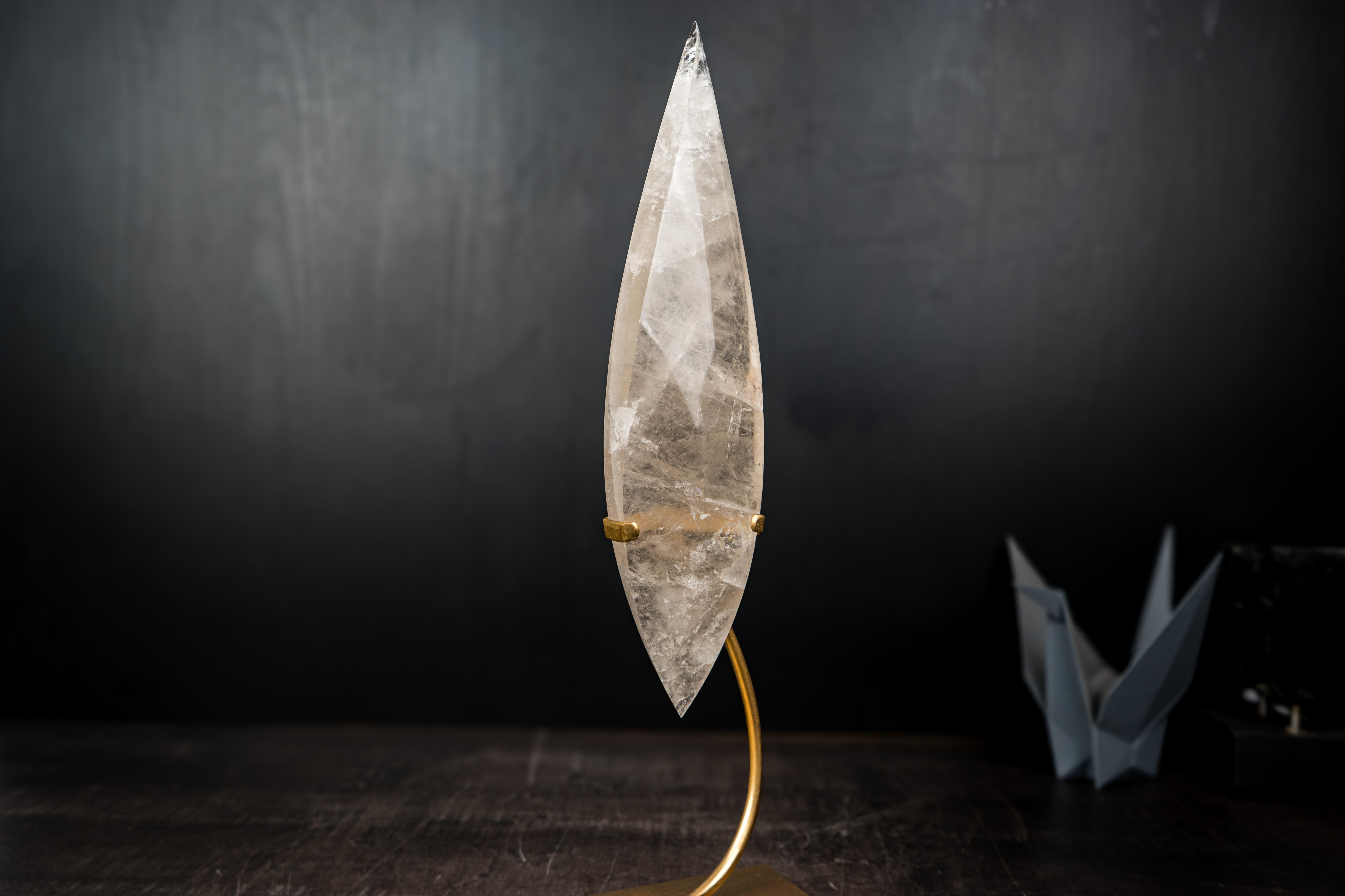 Clear Quartz Crystal Flame Sculpture In condizioni Nuovo in vendita a Ametista Do Sul, BR