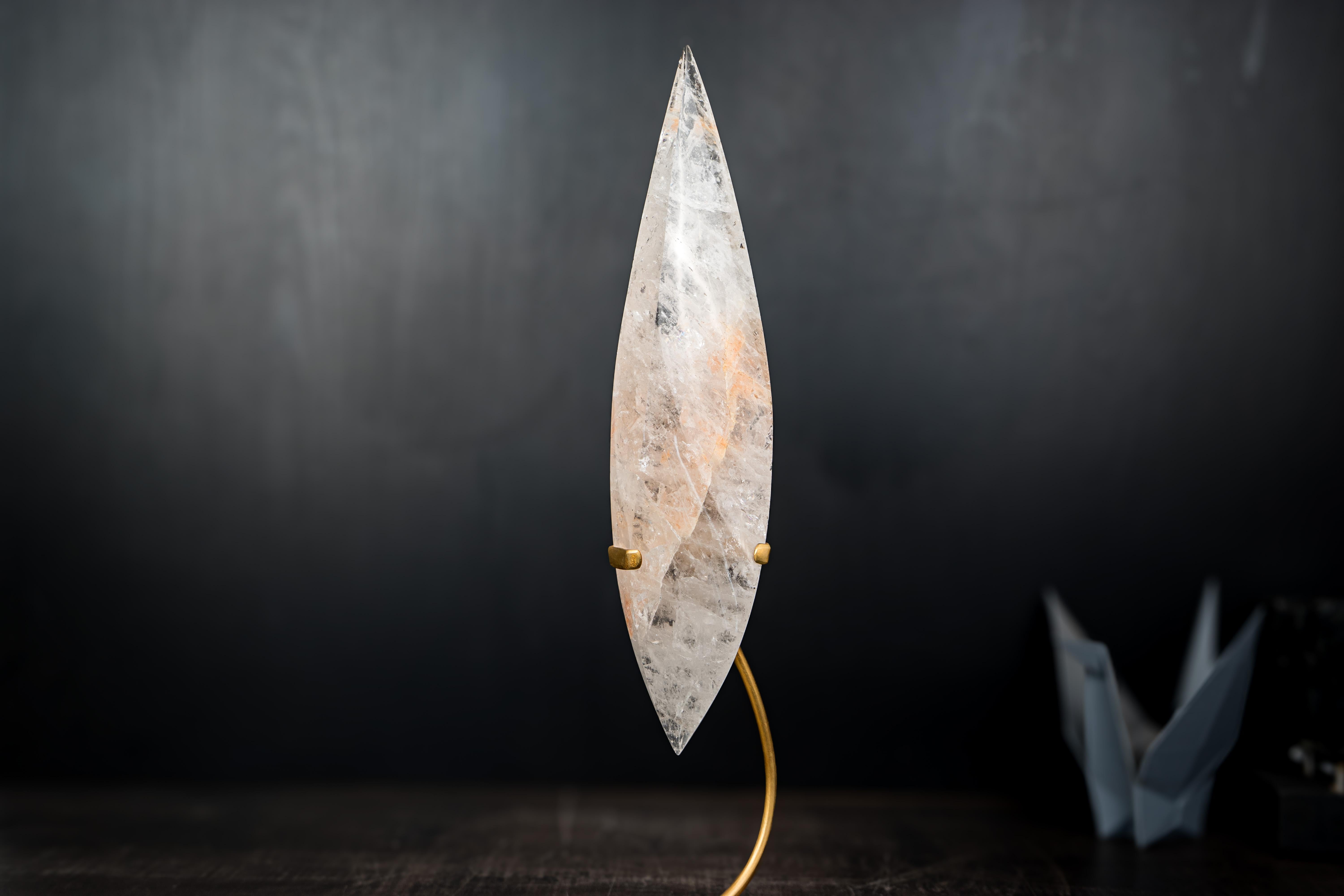 Clear Quartz Crystal Flame Sculpture in vendita 1