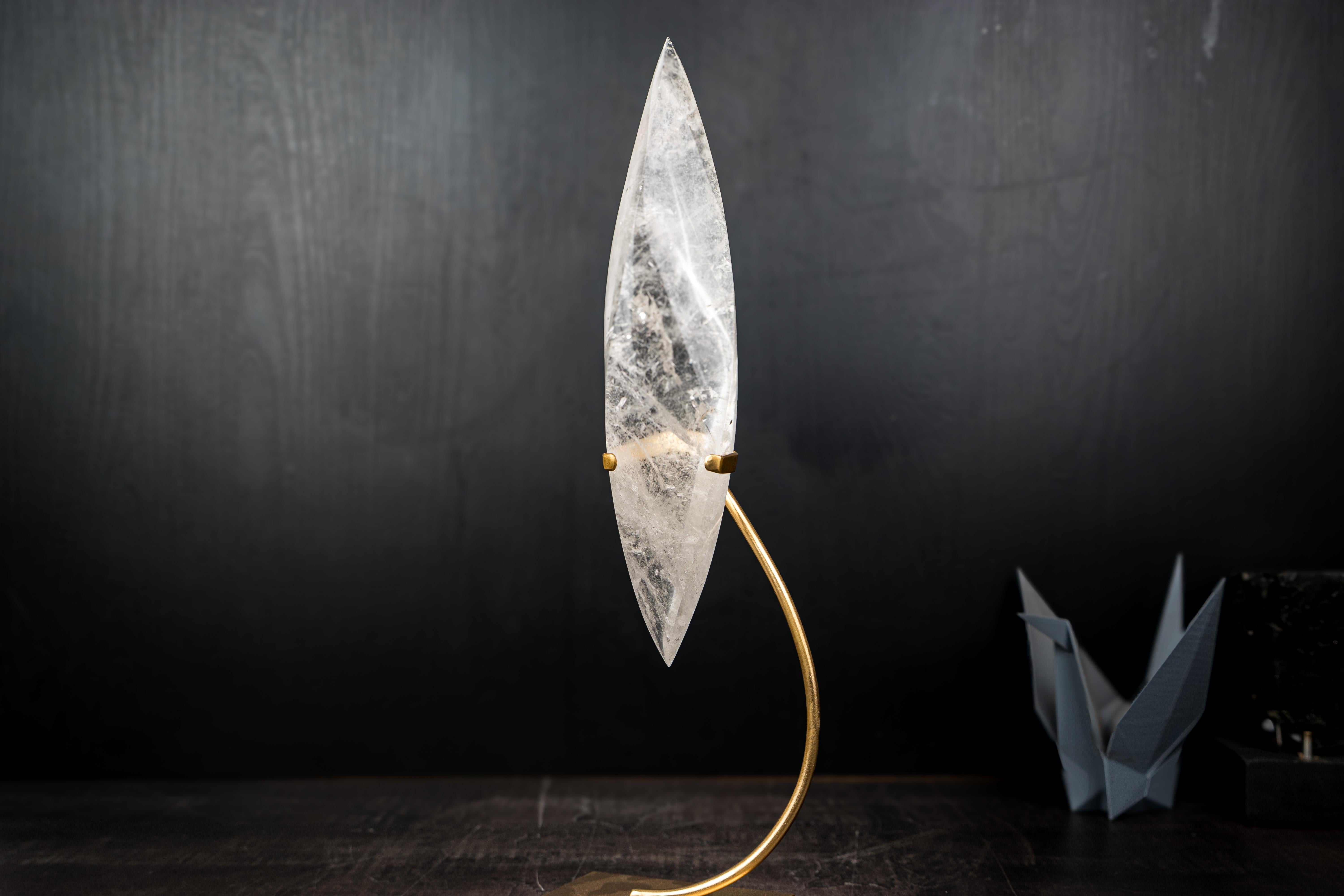 Clear Quartz Crystal Flame Sculpture in vendita 1
