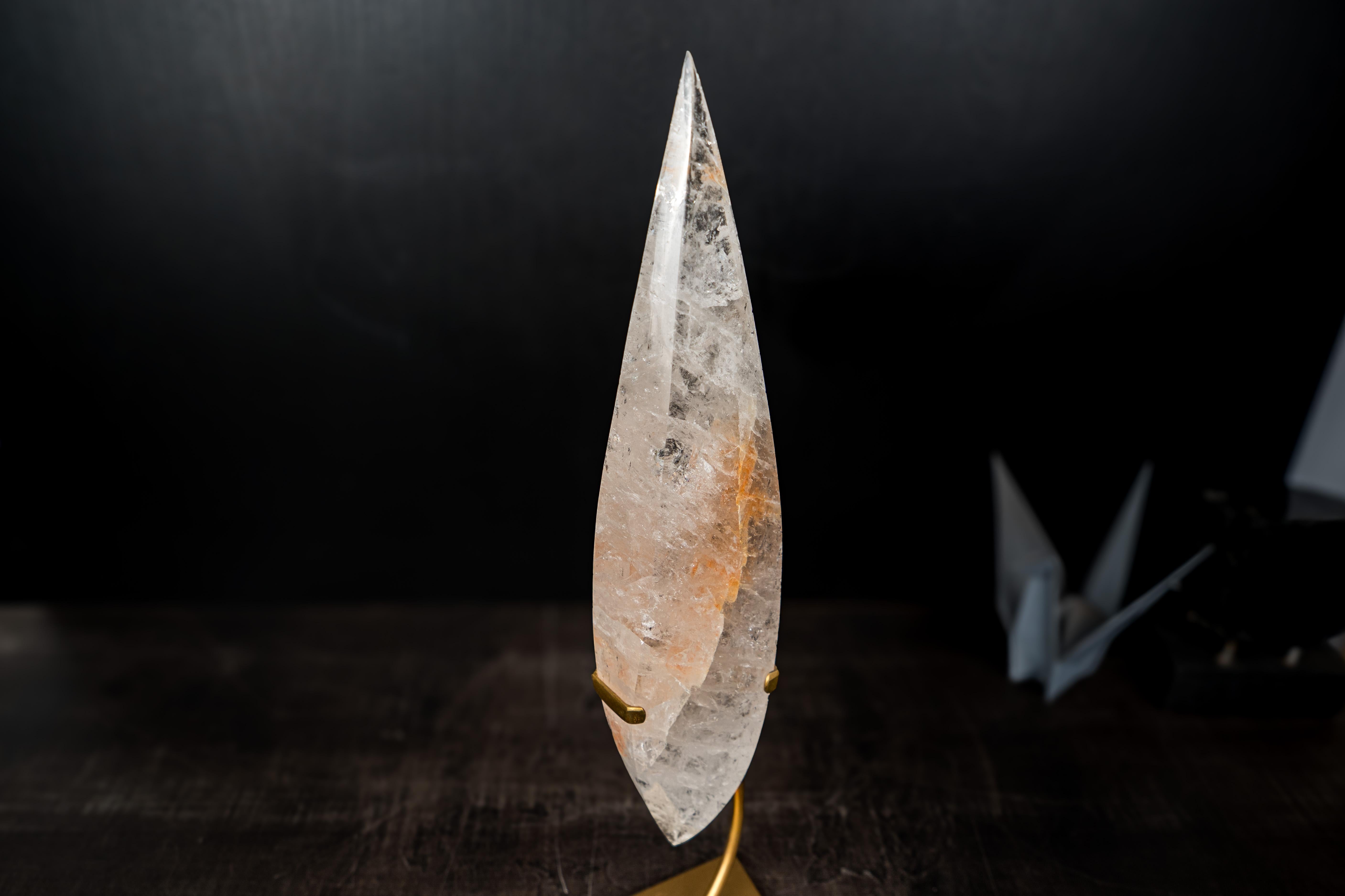 Clear Quartz Crystal Flame Sculpture in vendita 2