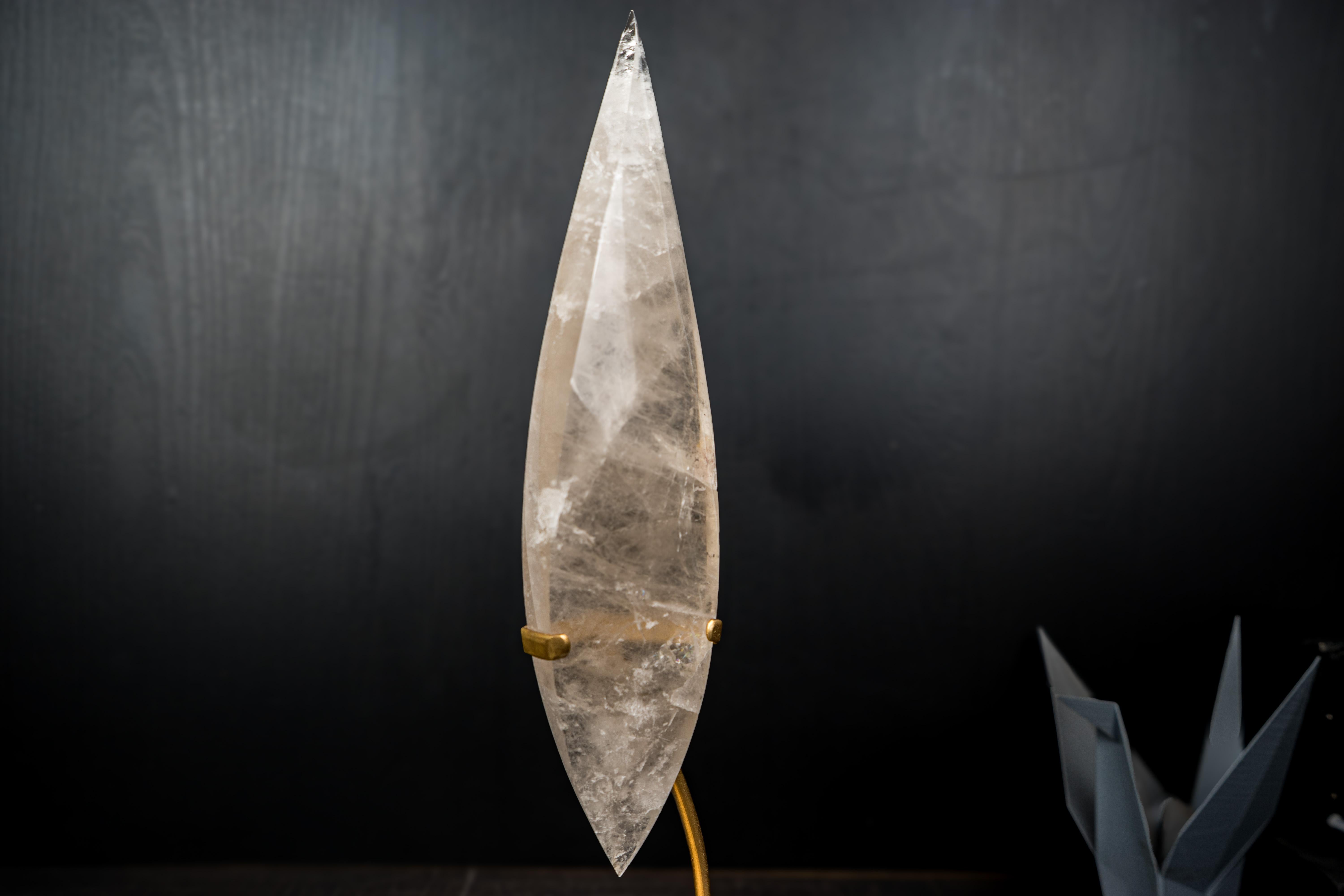 Clear Quartz Crystal Flame Sculpture in vendita 2