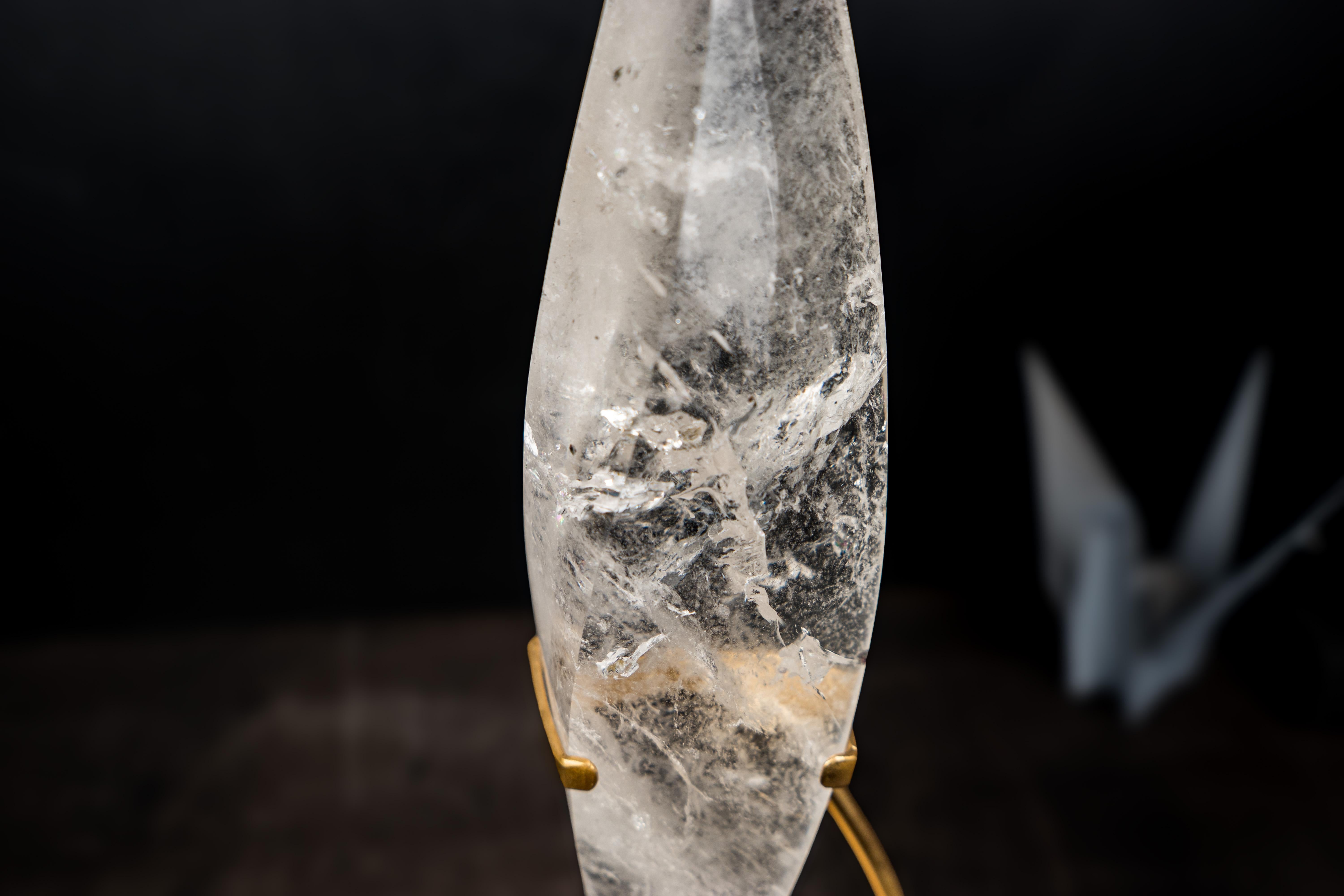 Clear Quartz Crystal Flame Sculpture in vendita 2