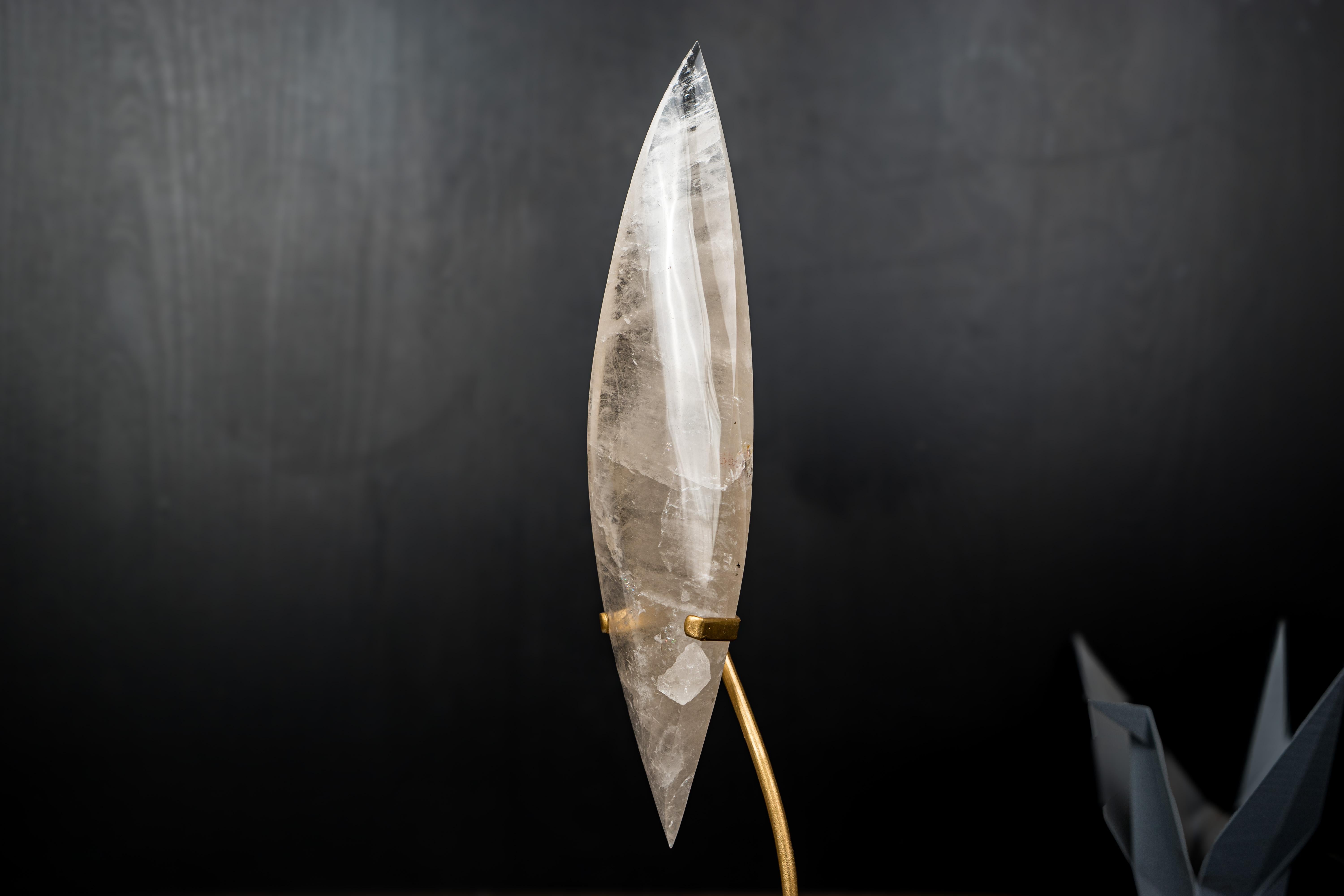 Clear Quartz Crystal Flame Sculpture in vendita 3