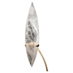 Clear Quartz Crystal Flame Sculpture