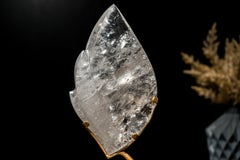 Small Clear Quartz Flame Sculpture