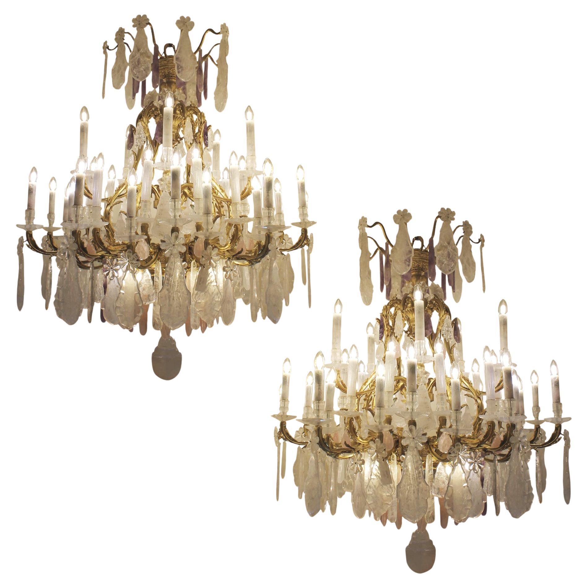 Precious Stone Chandeliers and Pendants