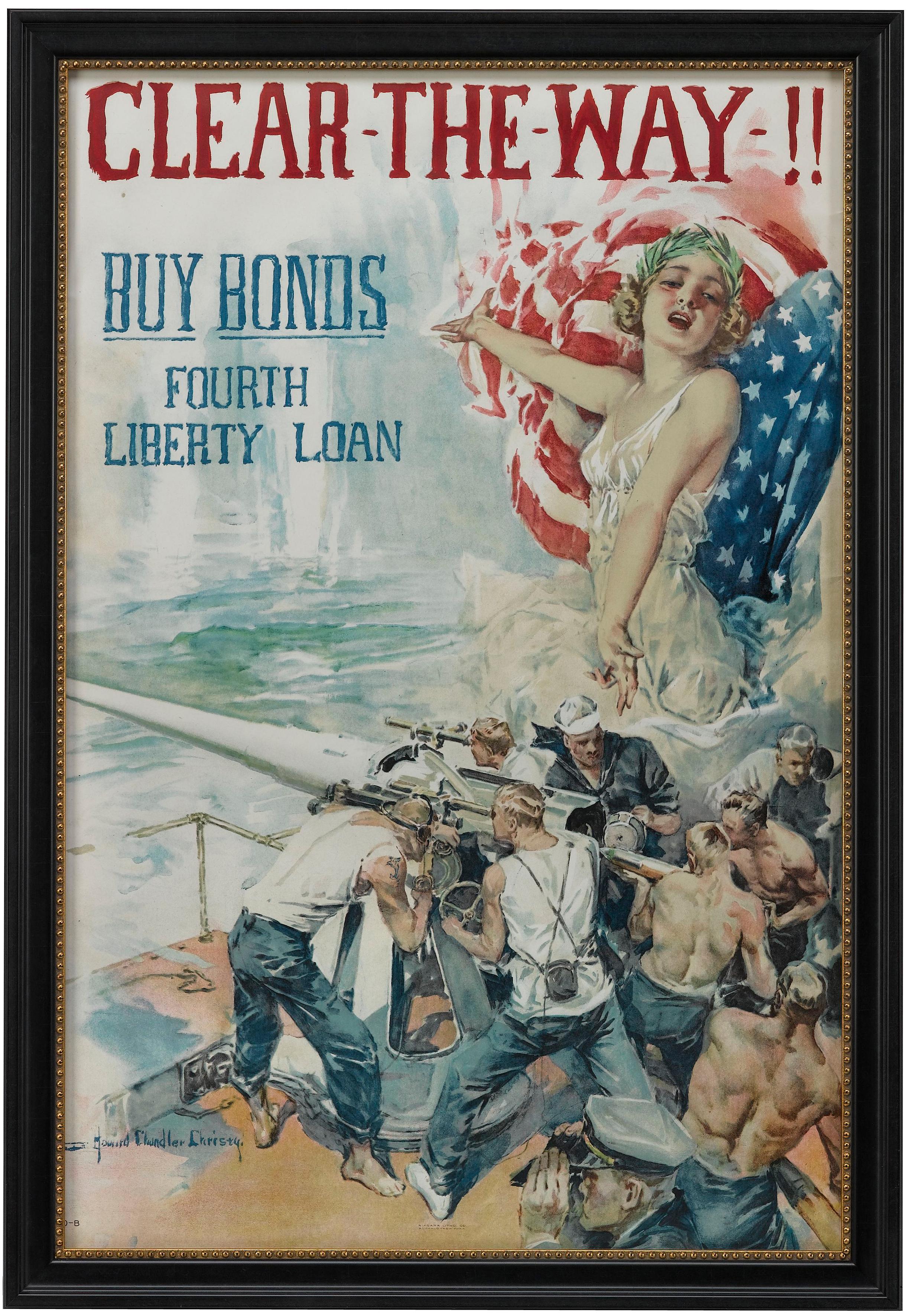 Presented is an original Howard Chandler Christy poster from 1919 entitled 