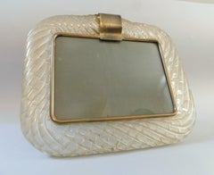 Klar mit Goldflecken Murano Fotorahmen