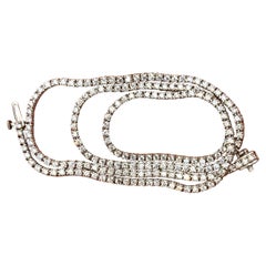 EARLY CHRISTMAS BLOWOUT-NO OFFER, 5.65 ct Natural Diamond Necklace 14k White18''