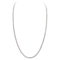EARLY CHRISTMAS BLOWOUT-NO OFFER, 5.65 ct Natural Diamond Necklace 14k White18''