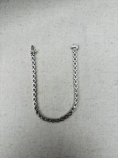 CLEARANCE, Pulsera de barra de diamantes naturales de 7,25 quilates y oro blanco de 14 quilates