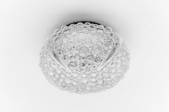 ClearPetite Bubble Glass Wall Lamp or Flush Mount Light, 1960s Germany