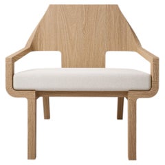 Cleat Armchair in Solid Oak Wood by Pendhapa