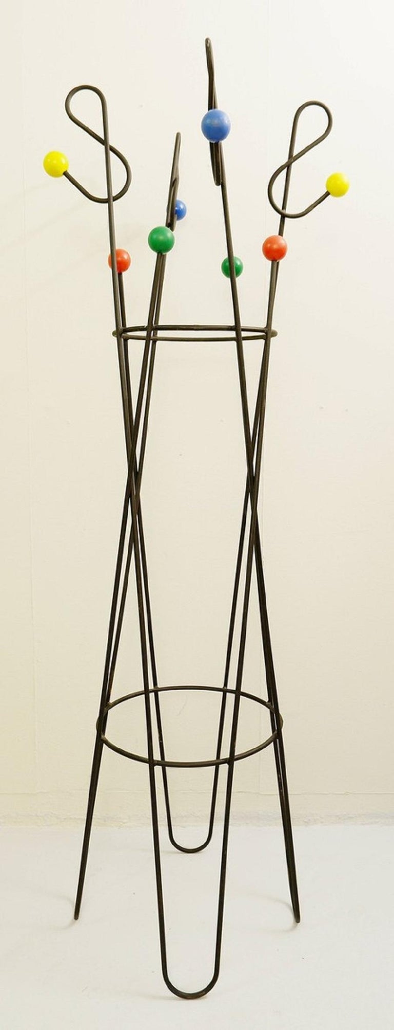 Clef De Sol" Coat Rack by Roger Feraud, 1950s For Sale at 1stDibs