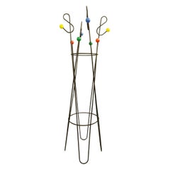 "Clef De Sol" Coat Rack by Roger Feraud, 1950s