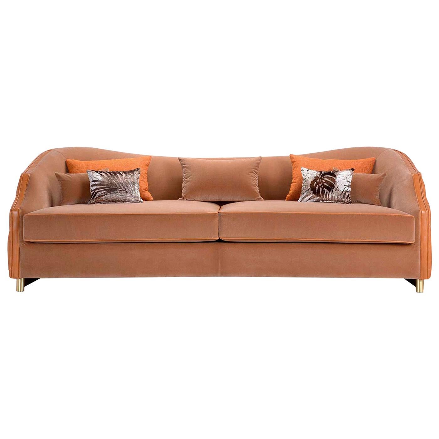 WallMounted 3Seater Leather Sofa by Gerlev and Knudsen at 1stDibs