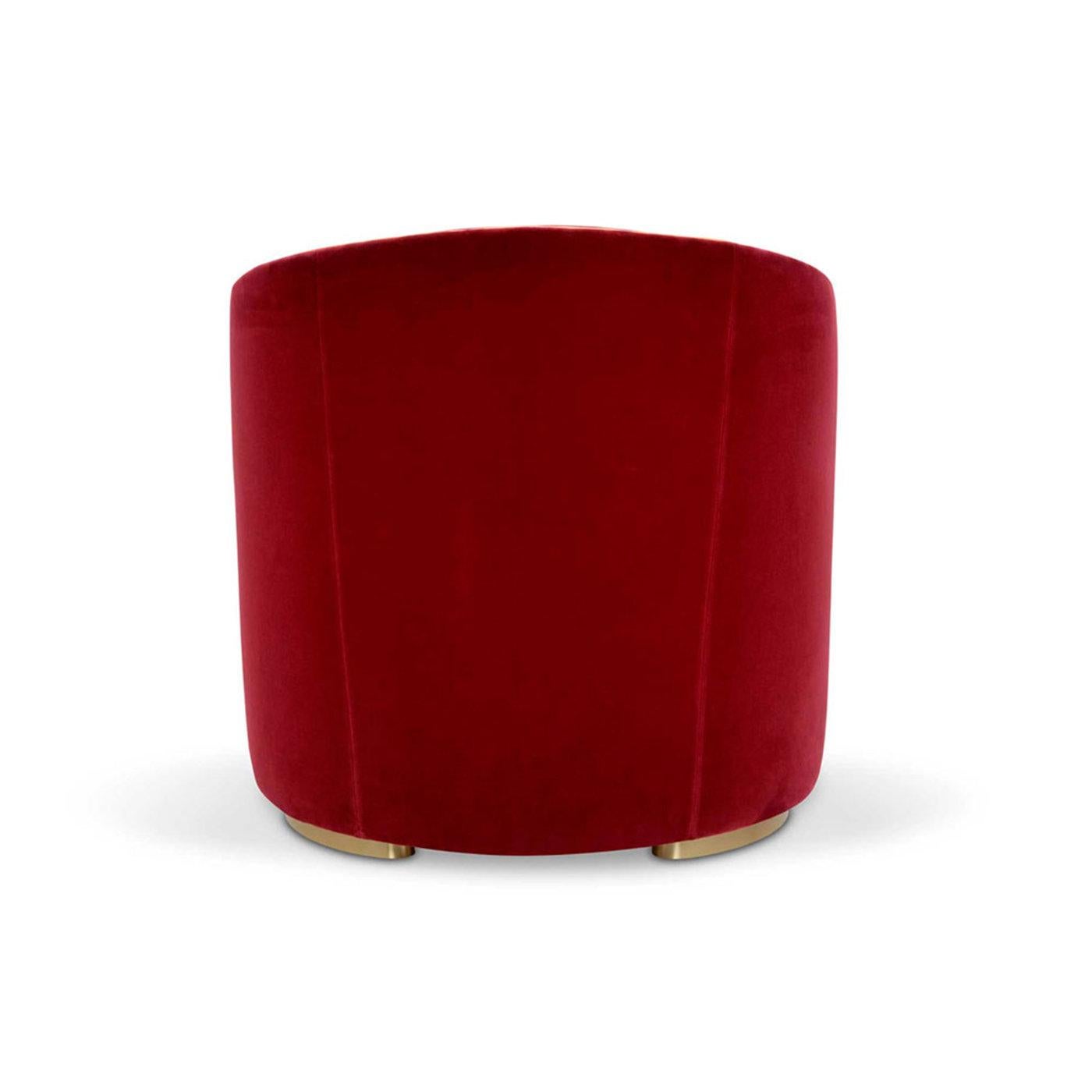 Cleio Small Burgundy Armchair In New Condition In Milan, IT
