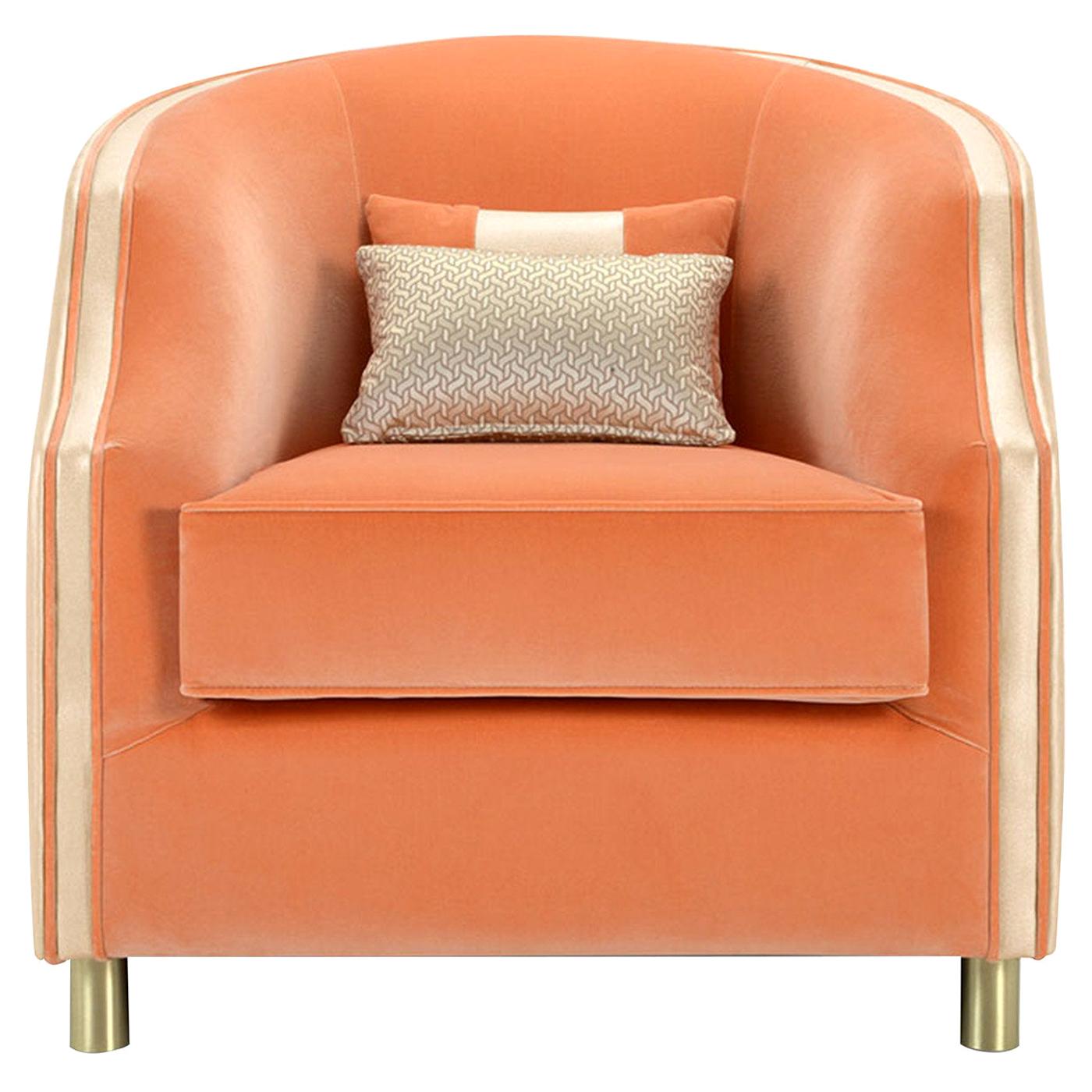 Cleio Small Orange Armchair