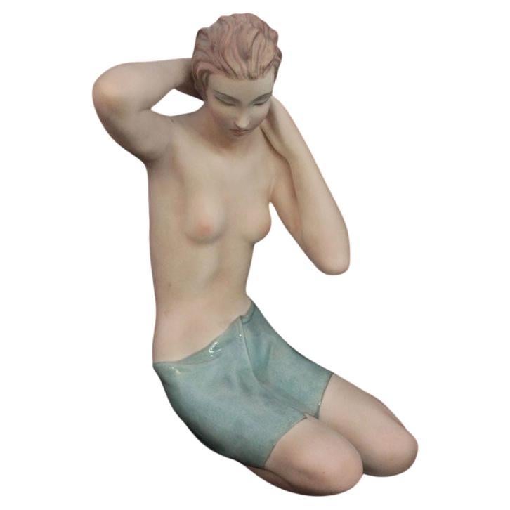 Clelia Le Bertetti, Große Aktskulptur, Keramik, 1920er Jahre