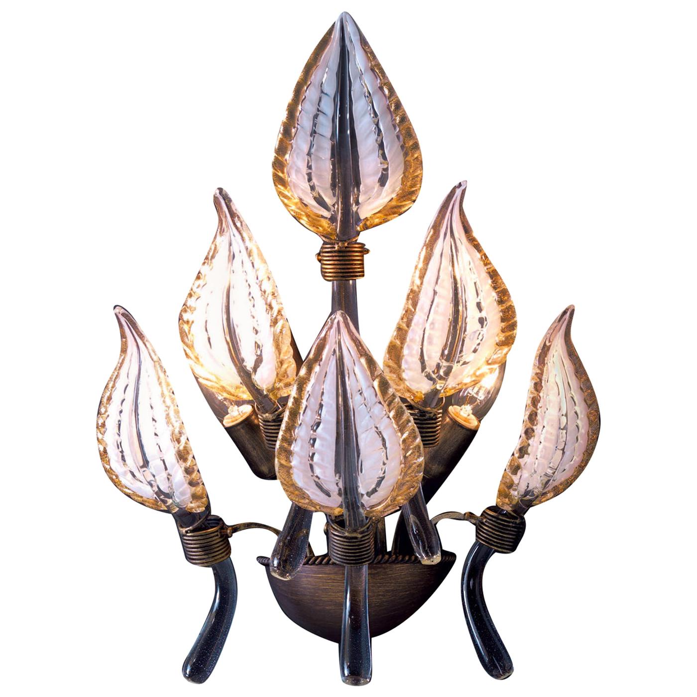 Clelia Leaf Brown Chandelier For Sale at 1stDibs