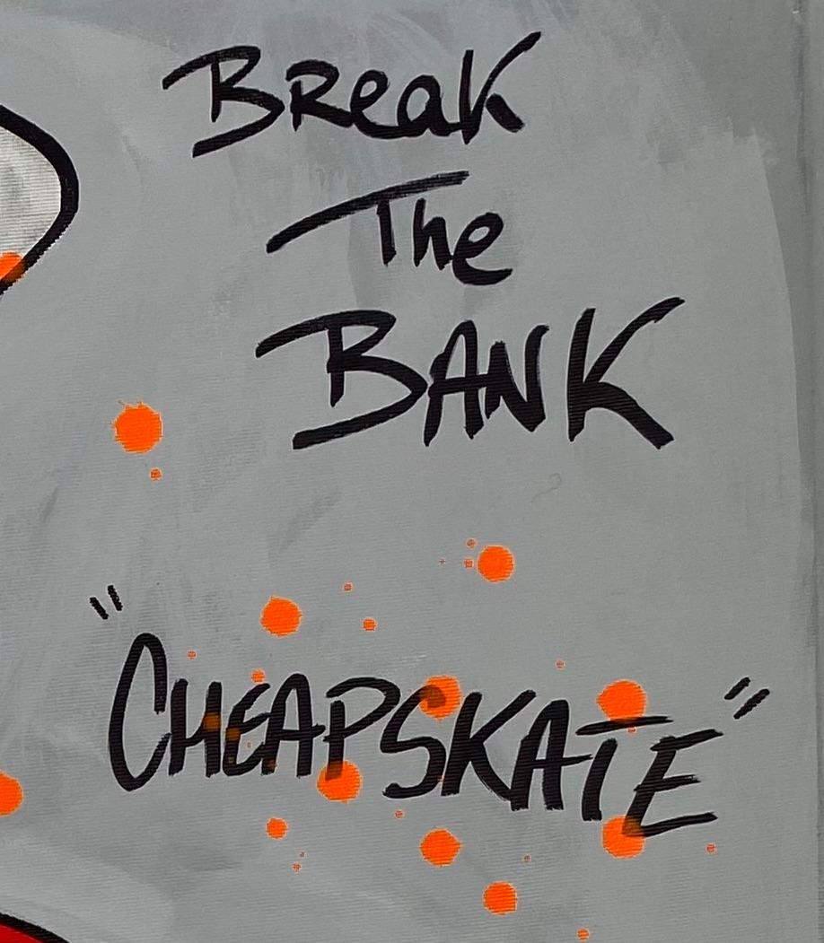 Clem$  Brich die Bank   Acryl auf Leinwand im Angebot 1