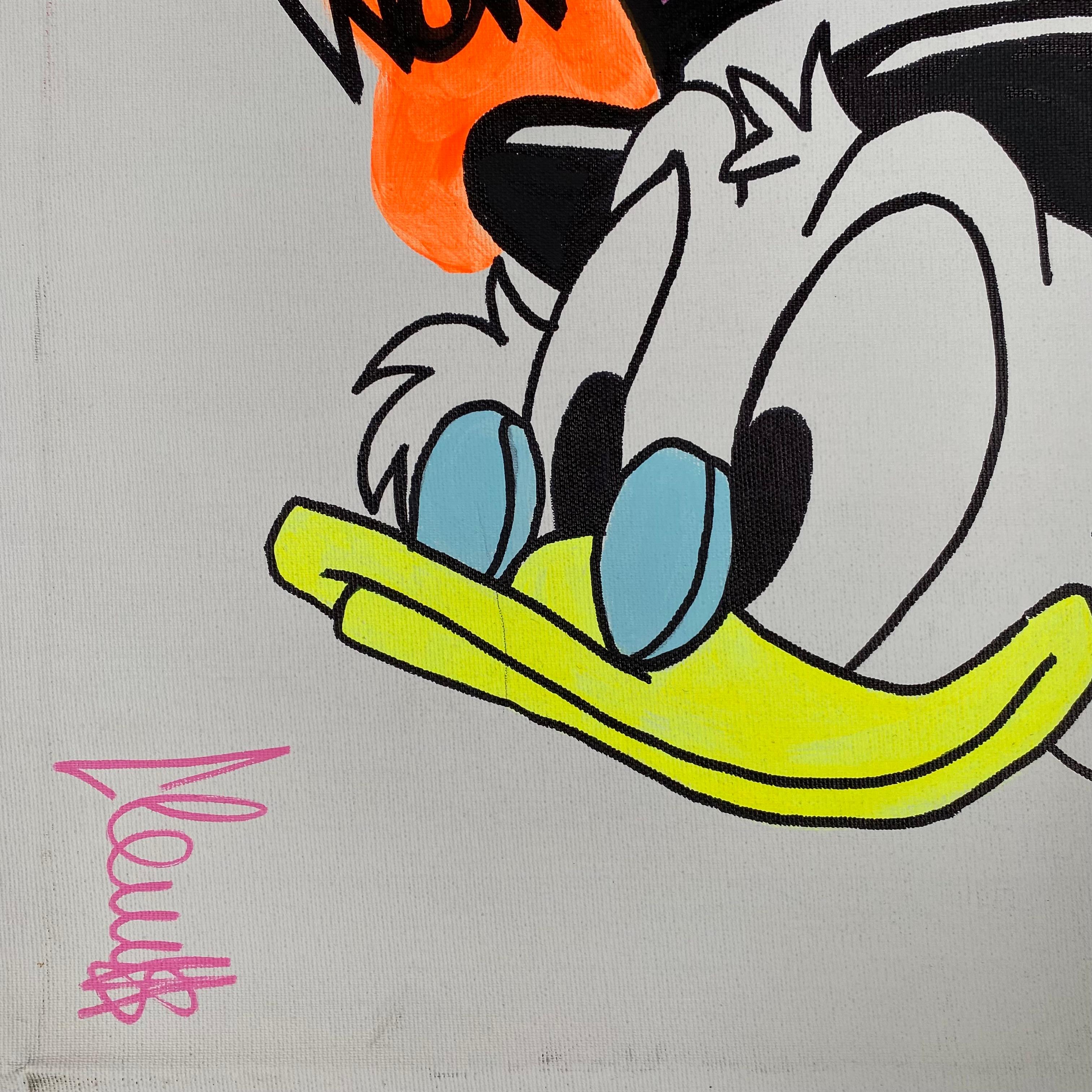 Clem$ Indiana 4 fabelhafte Scrooge Acryl auf Leinwand im Zustand „Gut“ im Angebot in Saint ouen, FR