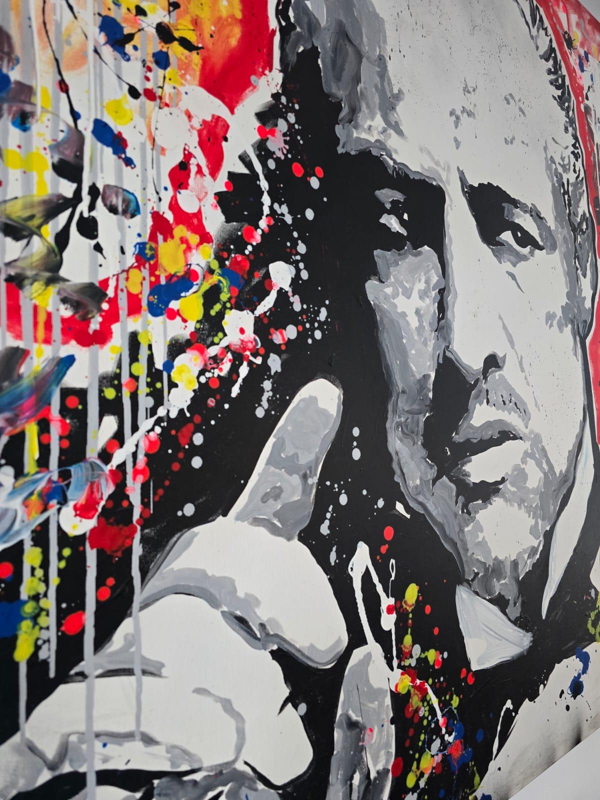 Clem$ - Le Parrain - Pop Art Mixed Media Art par  Clem$