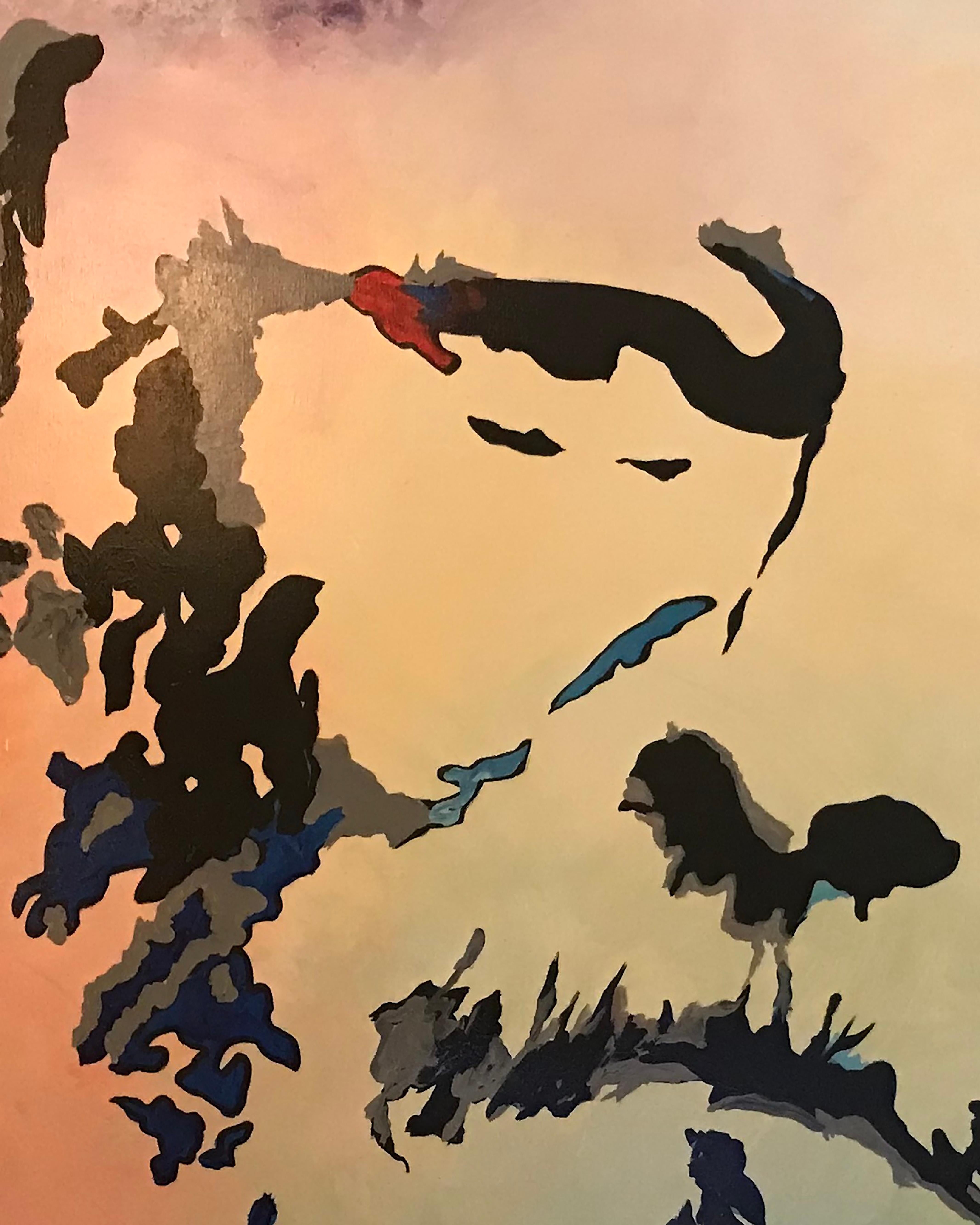 Clem$ - I colori del rabbino - Abstract Painting Marrone di  Clem$