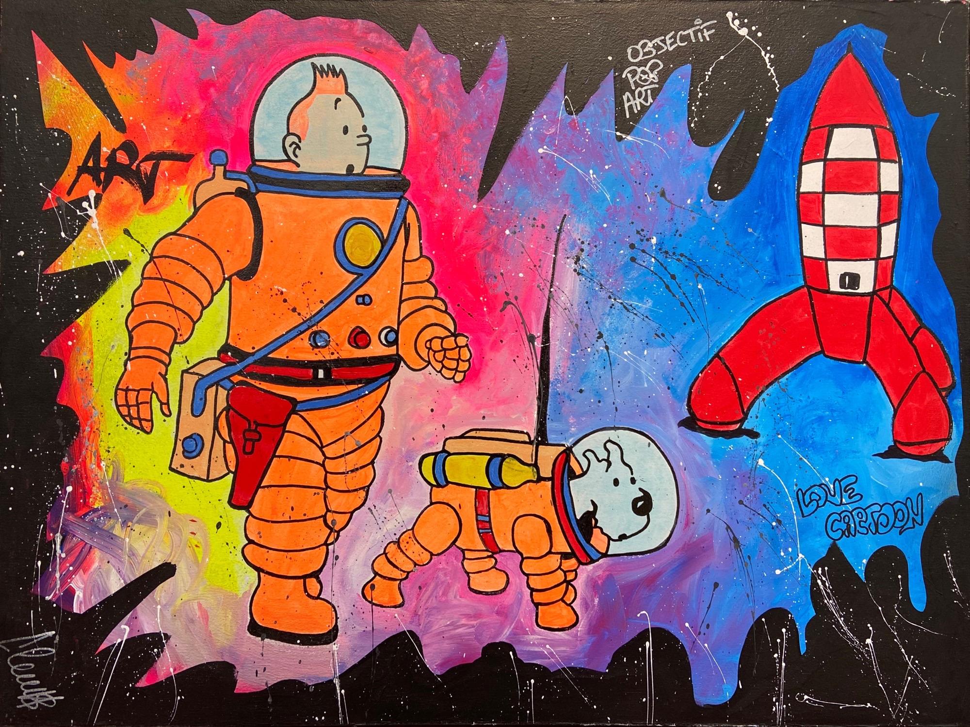 Tintin - 2020 - Painting di  Clem$