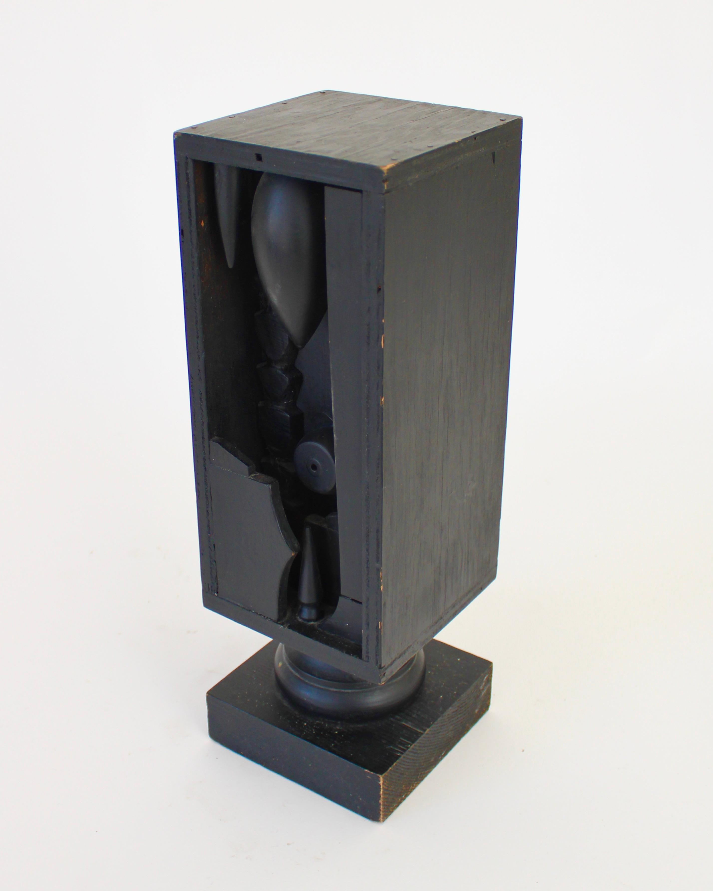 Clem Pennington Assemblage Tabletop Sculpture in the Style of Louise Nevelson 2