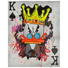 Clem$ Picsou . Pik-König  Acryl auf Leinwand