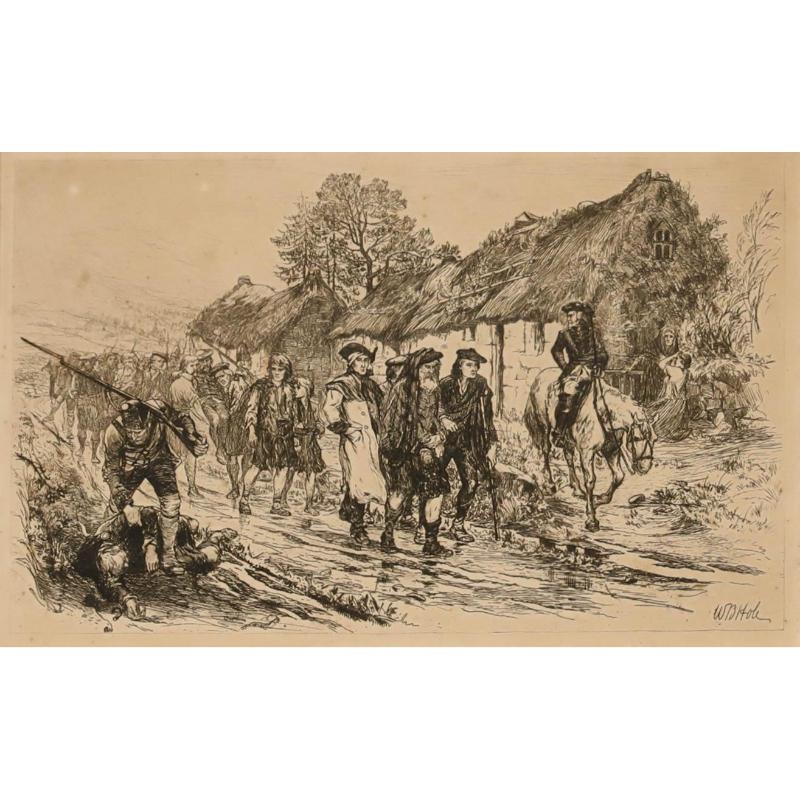 W. B. Hole ARSA (1846-1917) - Signierte Radierung von 1882, Das Ende der Rebellion – Print von  Clem$