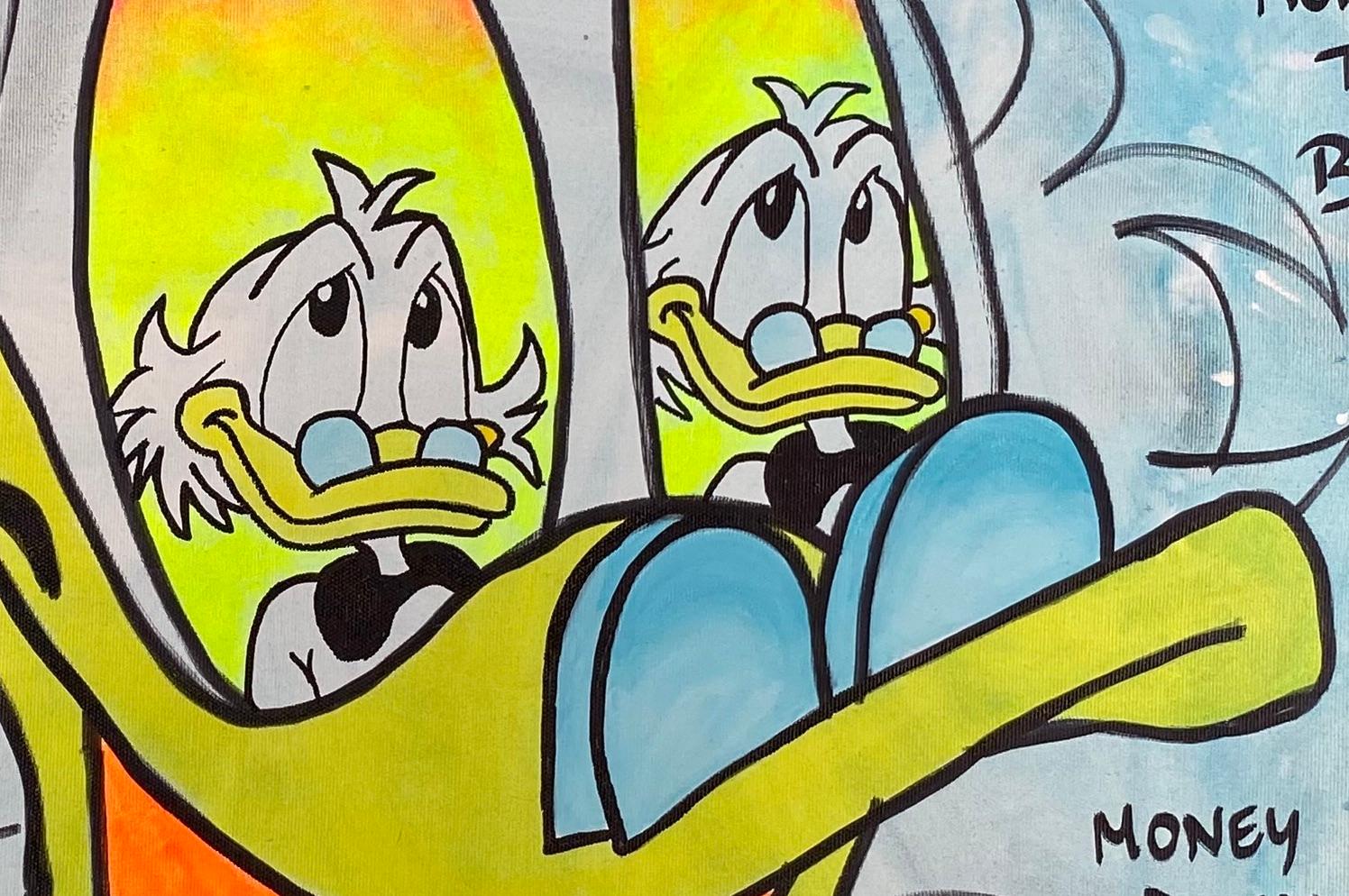Clems
El tren de la salsa de Scrooge
Acrílico sobre lienzo 
Firmado recto/verso y fechado 05/2024
80 x 80 cm
2900 euros 