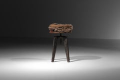 CLemanceau stool by Maison Dominique in 1955 by André Domin and Marcel Genevière