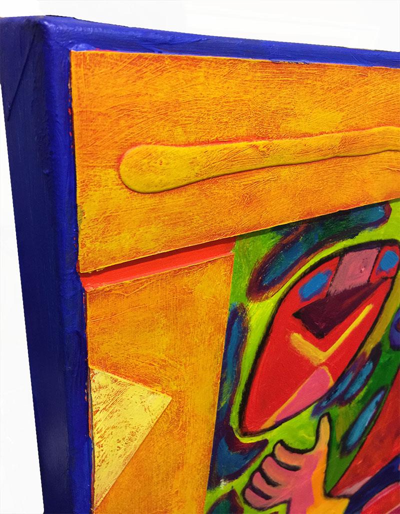 Acrilico Quadro dell'artista olandese Clemens Briels (1946-), datato 2001 in vendita