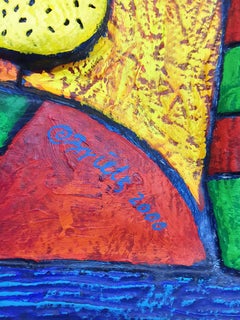 Un cuadro del artista holandés Clemens Briels, fechado en 2000