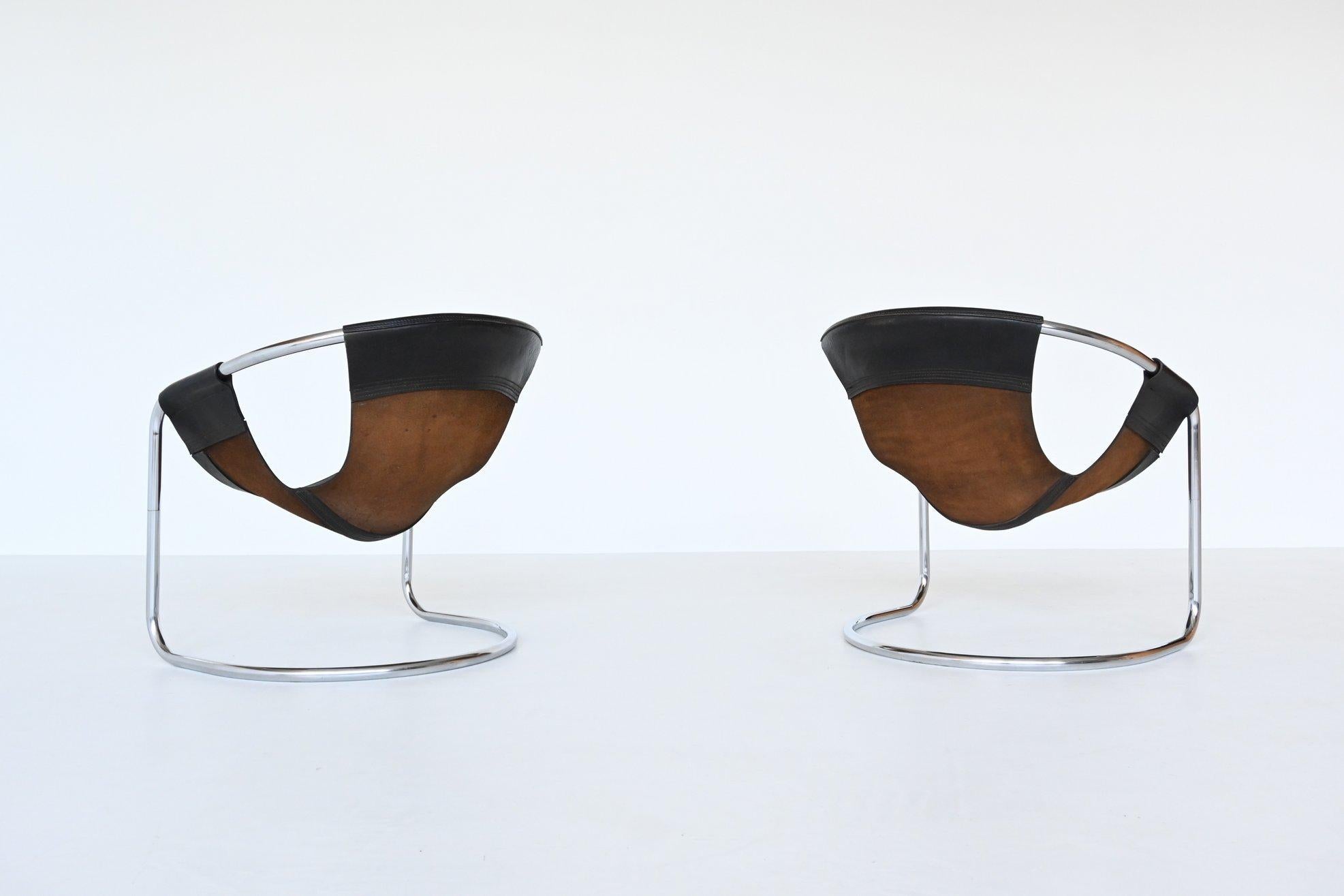 Mid-Century Modern Clemens Claessen Lounge Chairs Ba-as the Netherlands, 1965