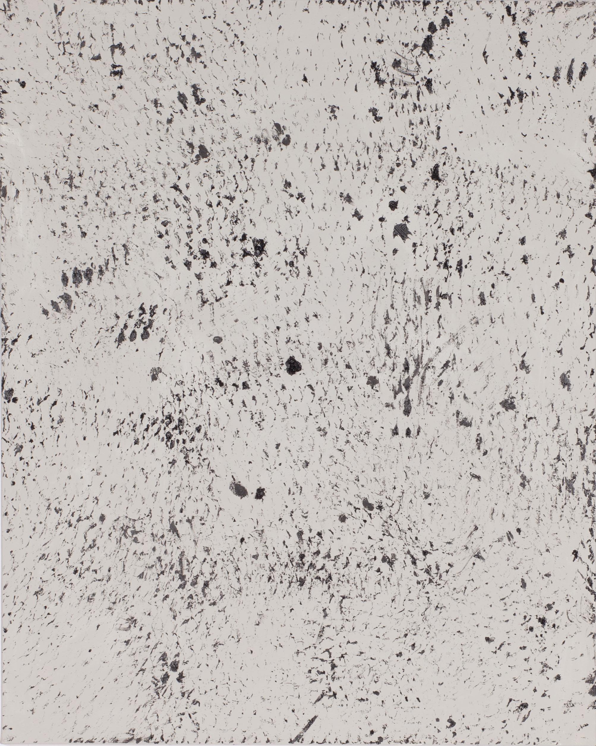 Schwarz und Grau I und II, Expanded Metal Painting. Diptychon im Angebot 1