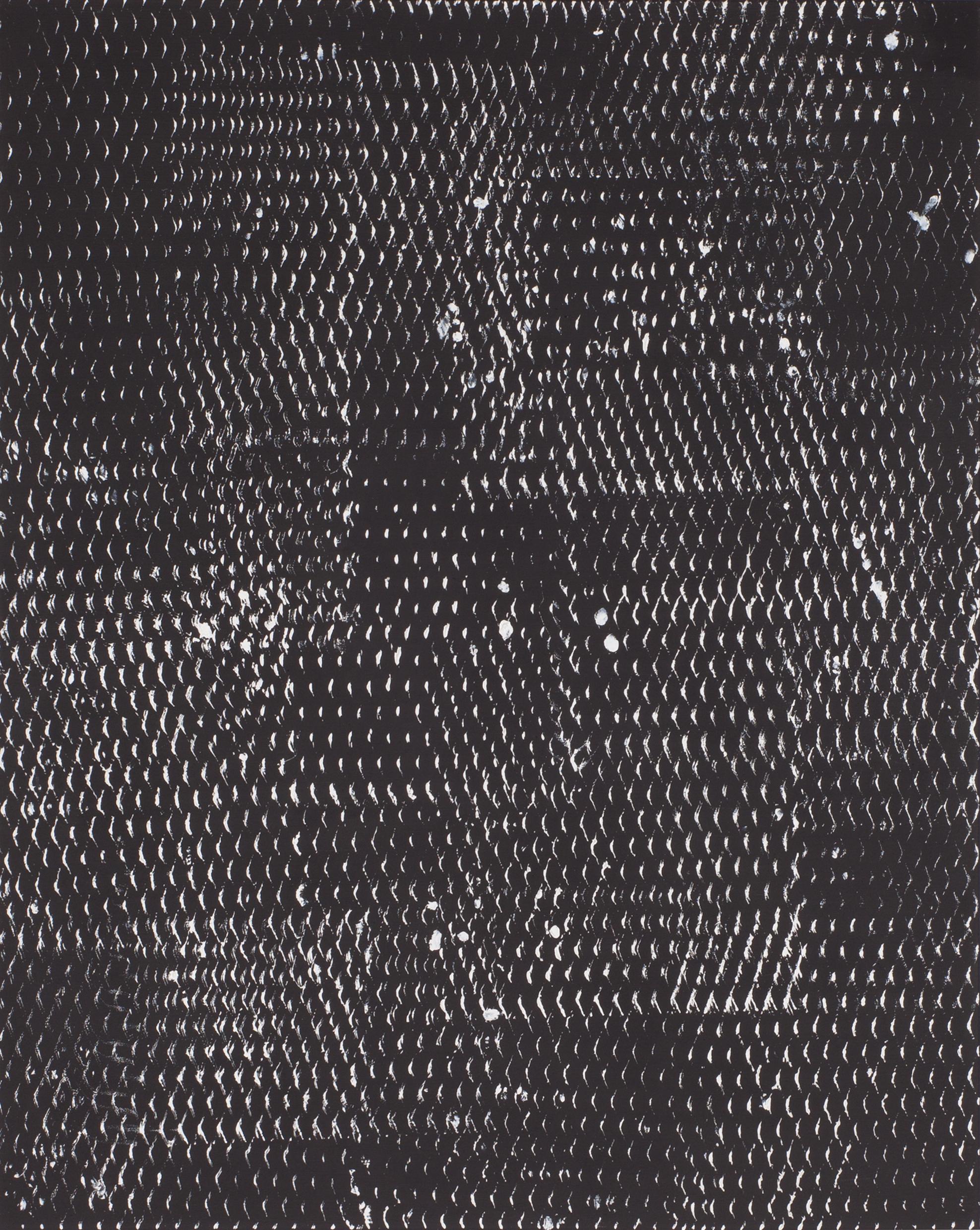Schwarz-Weiß I, II und III, Expanded Metal Painting. Triptychon im Angebot 2