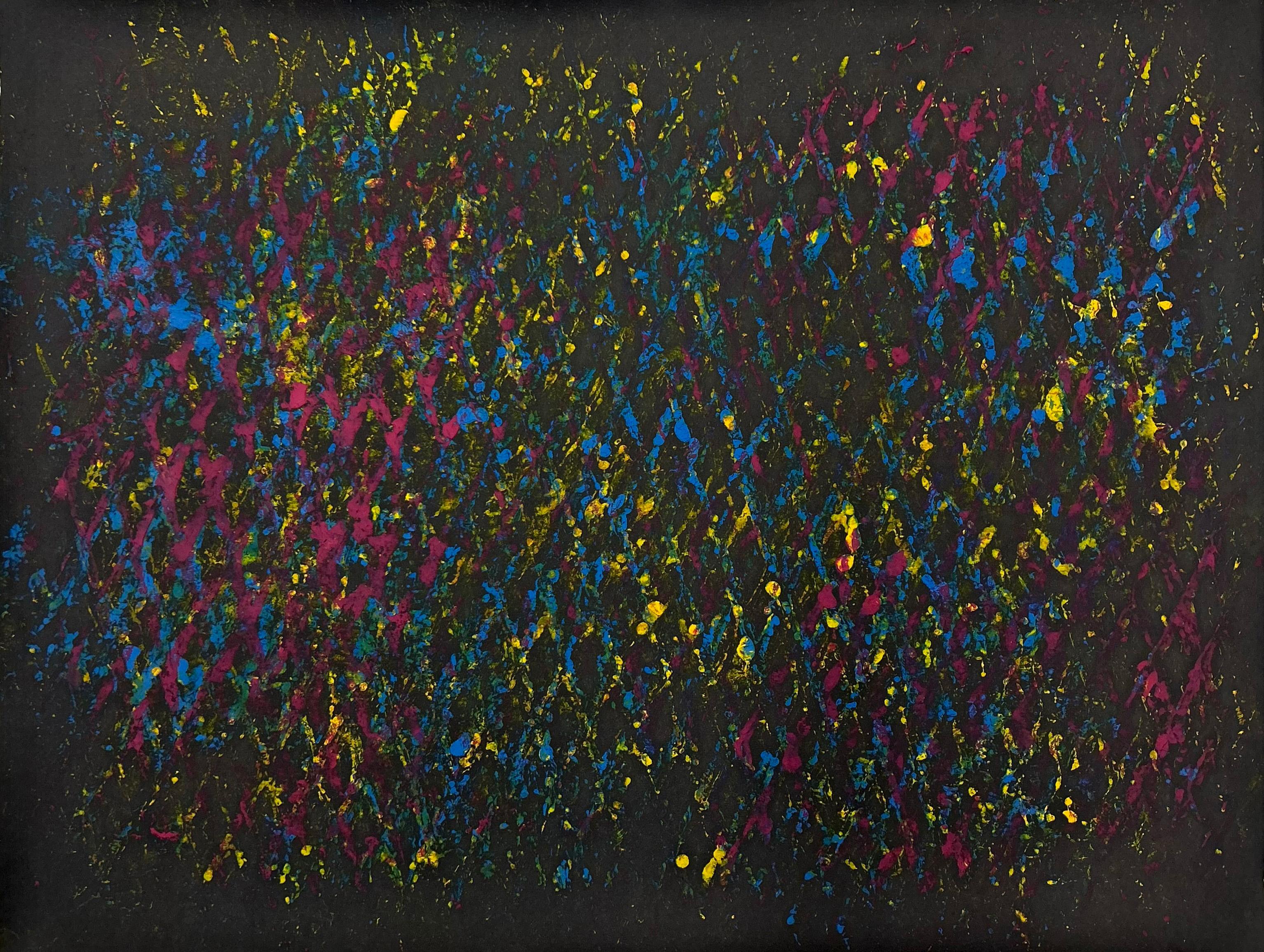 CMYK I und II, Expanded Metal Painting. Diptychon, 2023 von Clemens Wolf
Aus der Serie Streckmetallbilder
Öl auf Papier
Gesamtgröße: 48 H x 126 B cm.
Individuelle Größe: 48 H x 63 B cm.
Ausgepackt: 12 kg Ungefähr.
Rückseite vom Künstler