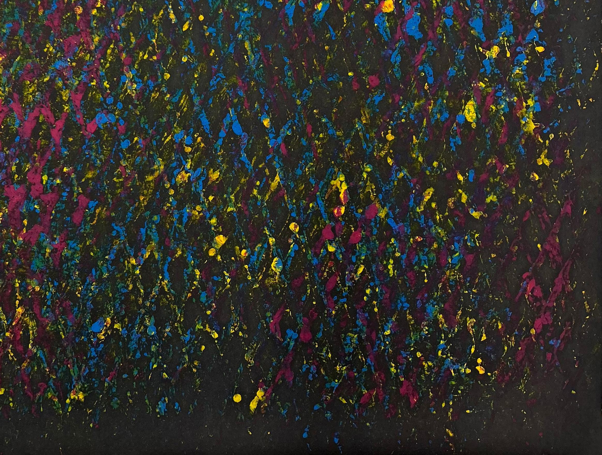 CMYK I and II, Expanded Metal Painting. Diptych For Sale 2