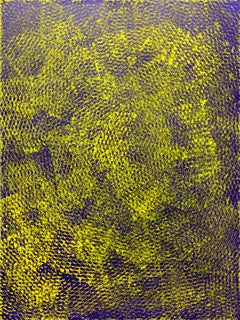 Blue and Yellow, Expanded Metal Painting
