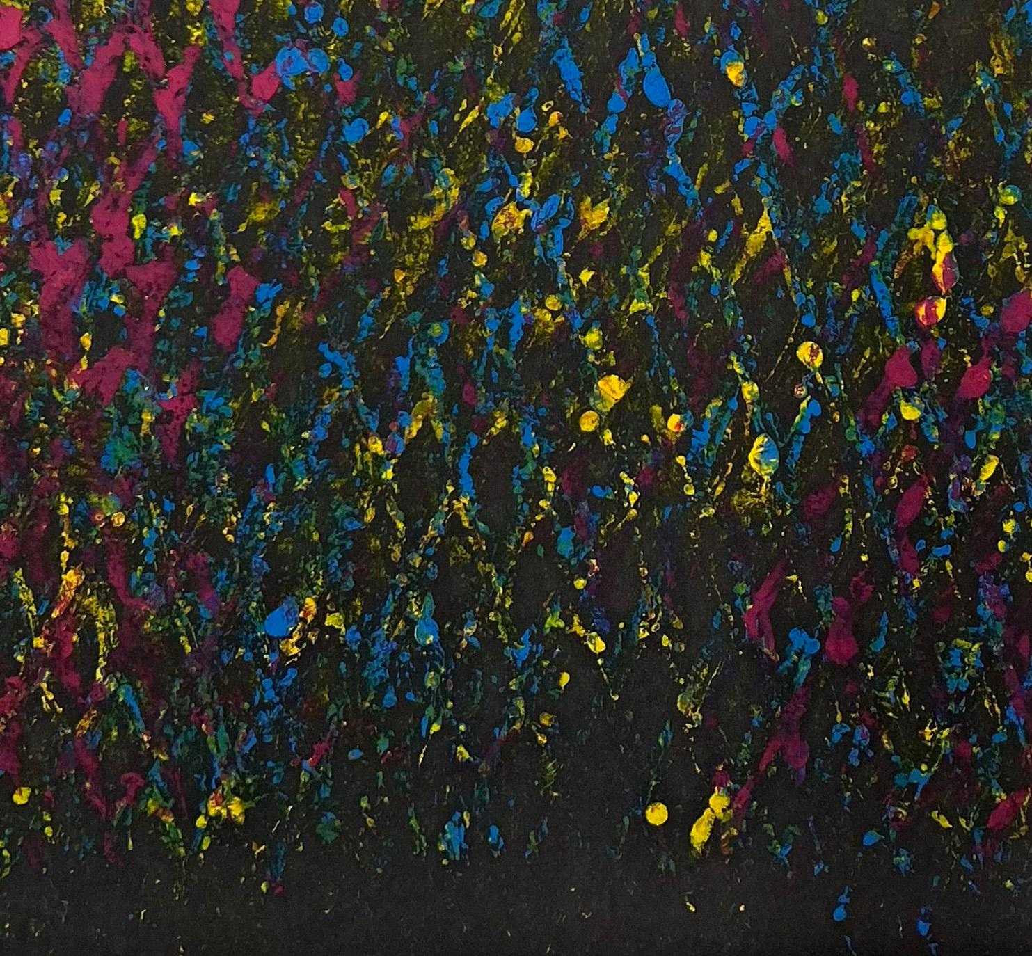 CMYK I, Vergrößertes Metallgemälde (Schwarz), Still-Life Painting, von Clemens Wolf