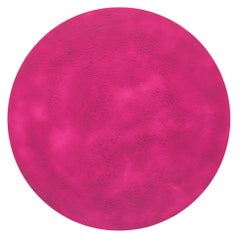Tondo Pink, Expanded Metal Pigment Painting