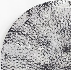 Tondo BLack, peinture sur métal déployé