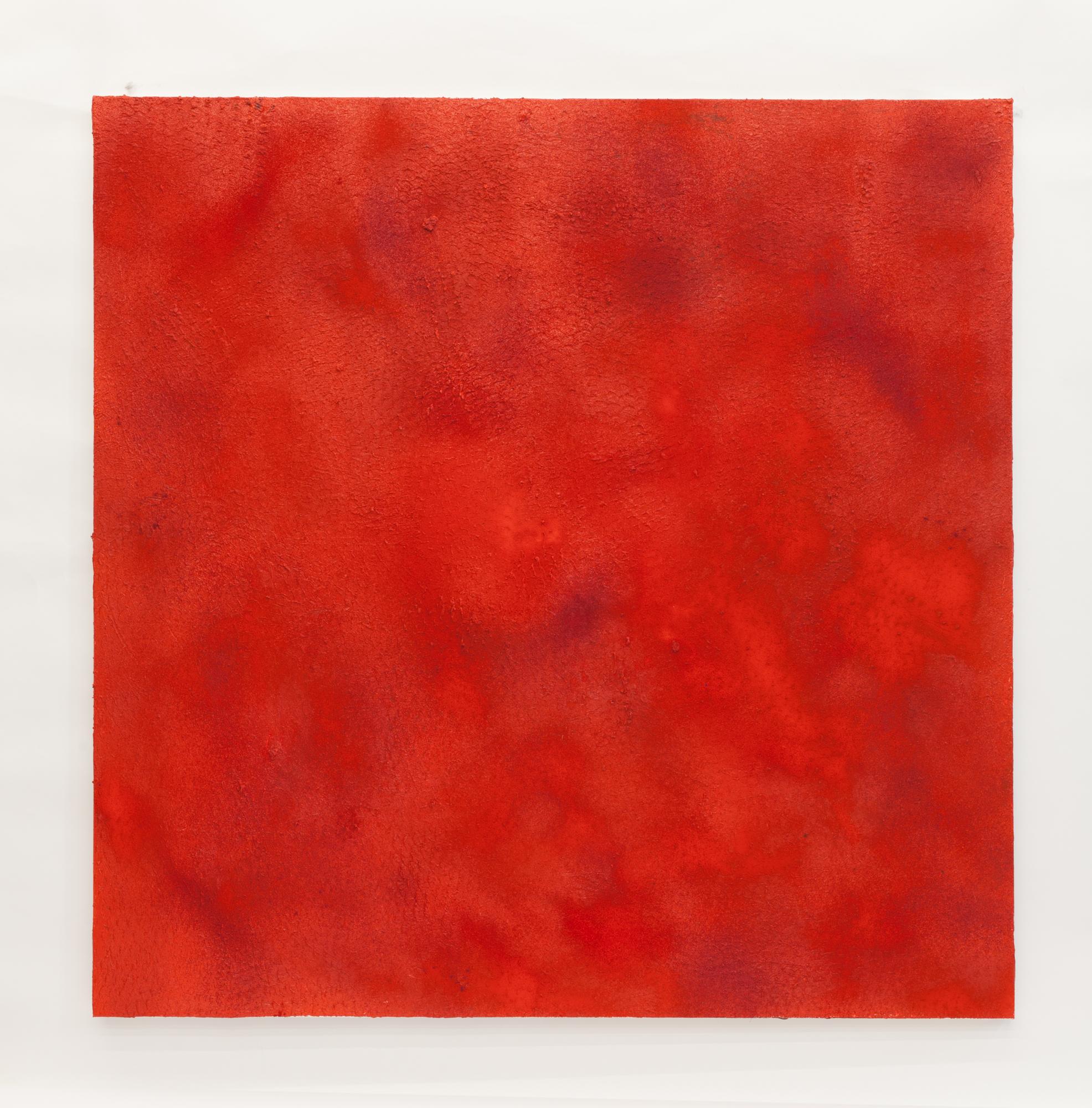 Red II, Expanded Metal Pigment Painting For Sale 3